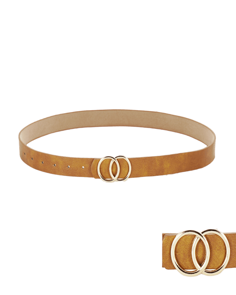 Double circle buckle belt hotsell